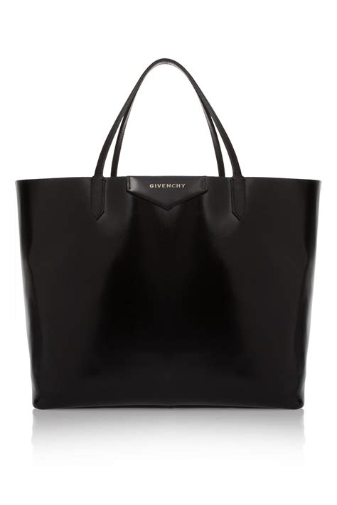 givenchy large antigona shopping bag in shiny black leather|givenchy antigona bag sale.